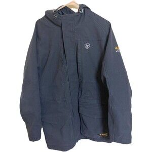 Ariat Men's Rebar Storm Fighter Waterproof Jacket In Black. Size Medium
